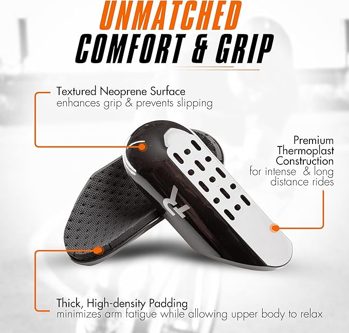 TRIRIG Signature Closed Back Arm Cups Ultra-Light TT Aerobar Pads & Specialized Cycling Arm Rests fits most Aero bars for Road Bike - Tri Bar Pads Triathlon Gear & Triathlon Bike Accessories