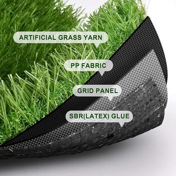 Yescom Sports Sled Strips Turf Gym Turf Flooring for Weight Sled Push Gym Equipment Outdoor Indoor Use 50'x3'x8PCS(1200 Sq.Ft) 1.38" H