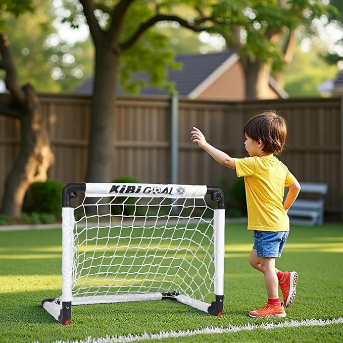 Soccer Goal, Small Foldable Goal for Kids, Kids Goals for The Backyard/Indoor/Outdoor, Mini Soccer Goals for Toddler Gift