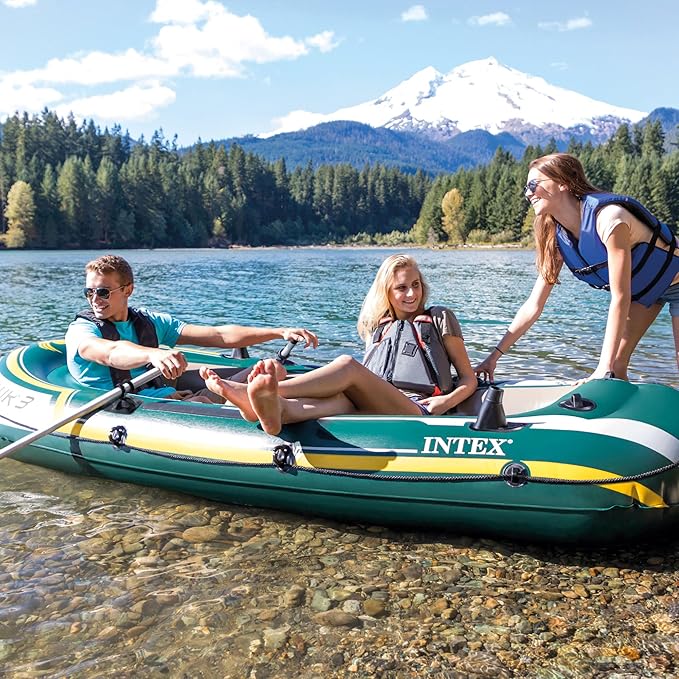 INTEX 68347EP Seahawk 2 Inflatable Boat Set Capacity