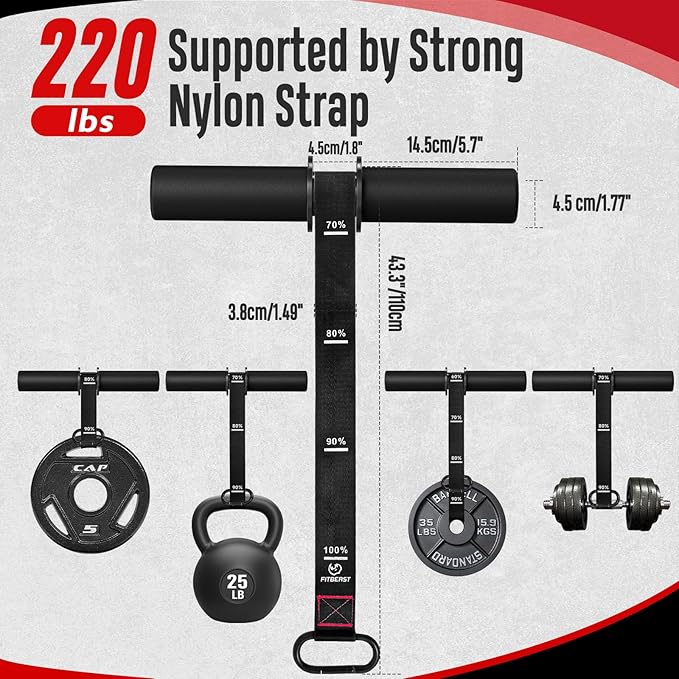 FitBeast Forearm Strengthener & Wrist Roller - Forearm Strength Trainer with Thickened Anti-Slip Grip Handles&Adjustable Strap, Perfect for Forearm Exercising, Boosting Grip Strength, Muscle Building