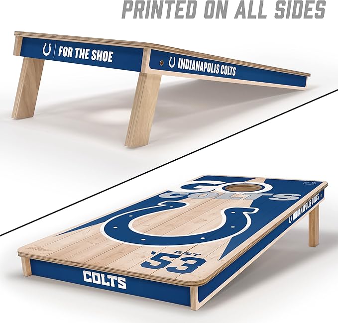 YouTheFan NFL 2’ x 4’ Professional Wood Cornhole Game