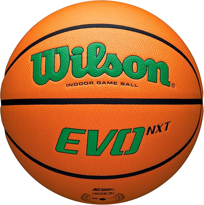 WILSON NCAA Evo NXT Official Indoor Game Basketballs - Sizes 6 and 7