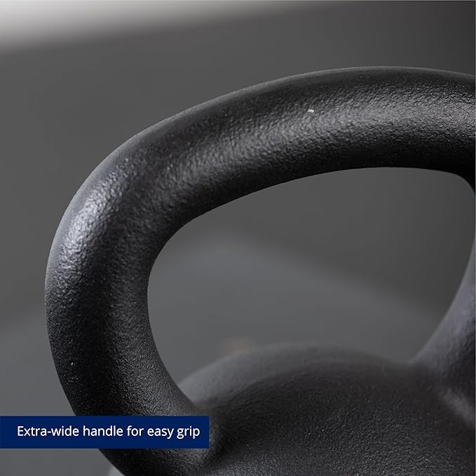 Titan Fitness Cast Iron Kettlebell, Single Piece Casting, KG and LB Markings, Full Body Workout