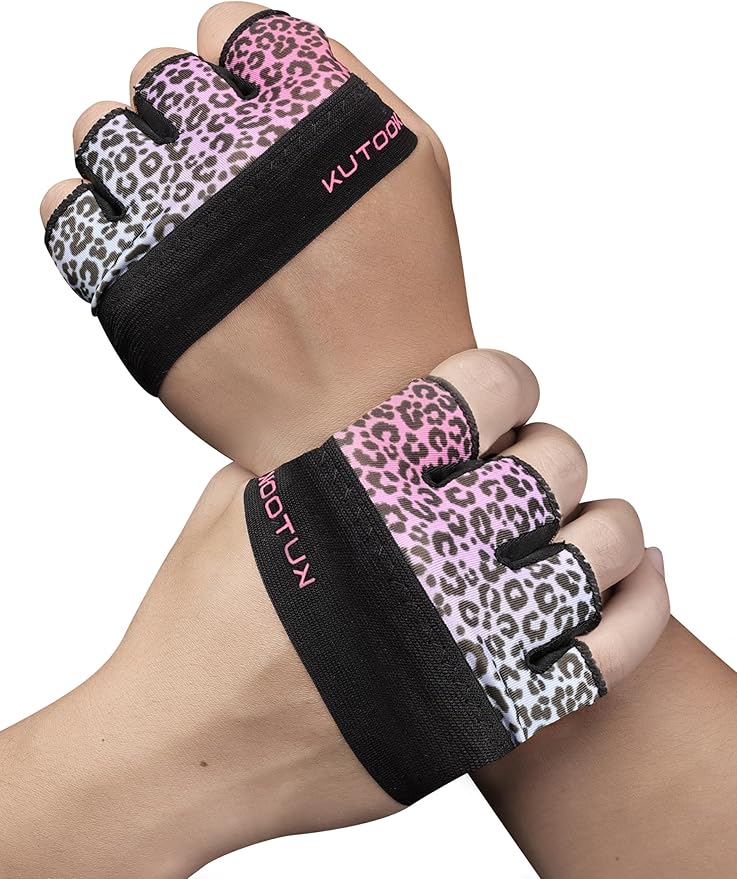 KUTOOK Weight Lifting Gloves for Women Gym Workout Gloves with Palm Protection & Extra Grip Breathable Exercise Gloves for Men Fitness