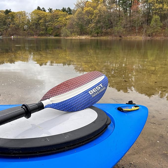 Best Marine and Outdoors Kayak Paddle, Carbon Fiber Shaft & Fiberglass Reinforced Polypropylene Blades, 220cm, 234cm, 250cm, Lightweight Kayak Paddles for Adults