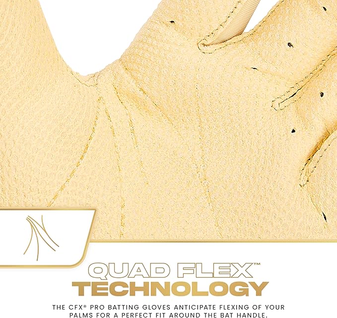 Franklin Sports MLB Baseball Batting Gloves - CFX Pro Adult + Youth - Baseball + Softball - Multiple Sizes + Colors