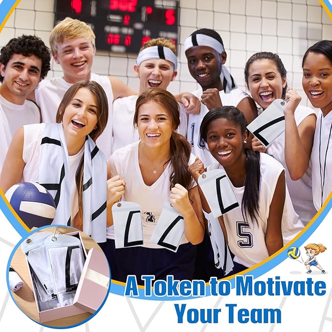 12 Pack Volleyball Cooling Towels, Sports Towels with Bags, 40"x12" Breathable Chilly Towel, Microfiber Towel for Sport Team Gift