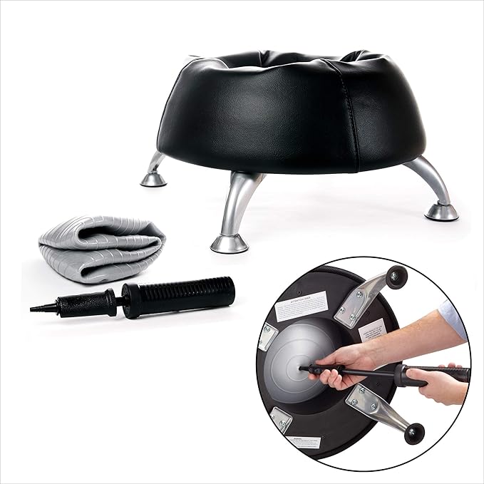 Safco Runtz Ball Chair for Kids, Anti-Burst, Exercise Ball Chair, Promotes Movement, Better Posture and Balance, Green Apple