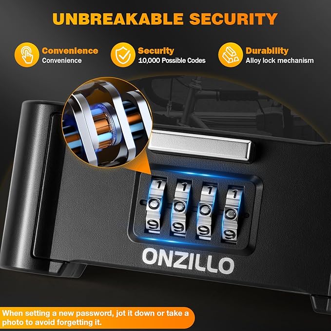 Bike Lock, Heavy Duty Bicycle Locks Anti Theft with Security Steel Cable, 4-Digit Resettable Combination U Lock 16.5mm Shackle, Combo Long Bike U Lock Keyless for Bike MTB Road Outdoor & Door