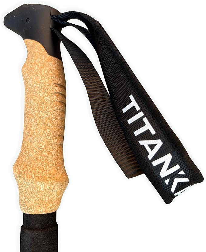 Collapsible Lightweight Trekking Poles – Hiking and Walking Sticks with Cork Grip, Adjustable 7075 Aluminum Nordic Poles for Men, Women, Seniors, Ultralight for Backpacking and Camping-Elite