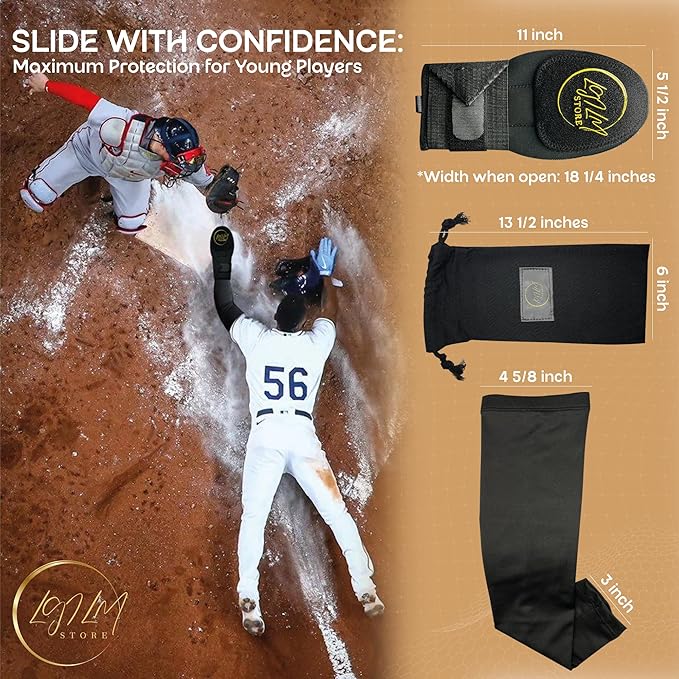 Sliding Mitt - Baseball & Softball - Ambidextrous - Large - Black - Youth