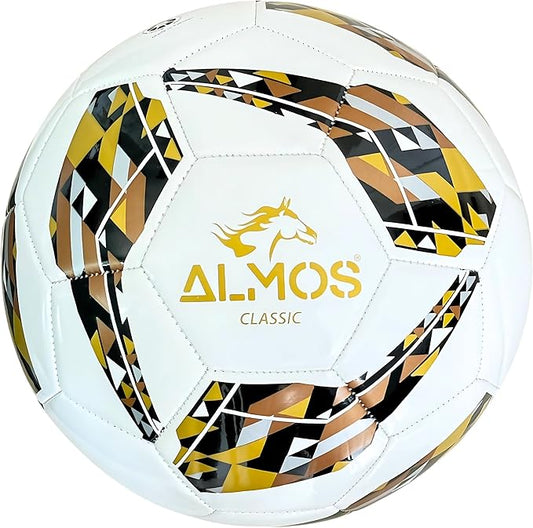Almos Classic 32 Soccer Ball – for Club Match, Training, Match Performance, Indoor & Outdoor Soccer, Suitable for Grass & Astro | 32 Panel | for Youth & Adult Soccer Players |
