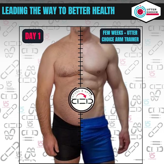 Gorilla Bar Chest Workout Equipment with Multi-Level Adjustment 30-120lbs Twister Chest and arm Trainer for Men – Chest Exerciser, Portable Arm and Chest Workout Flex Bar and Muscle Strength Trainer