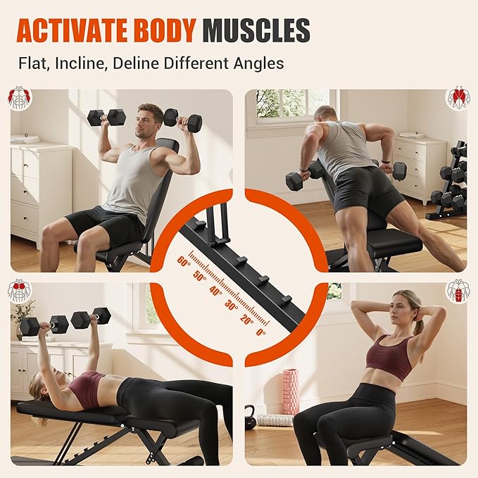 Dumbbell Sets with Rack, Rubber Hex Dumbbells, 450/550LBS, Hand Weights with Chrome Handle for Strength Training