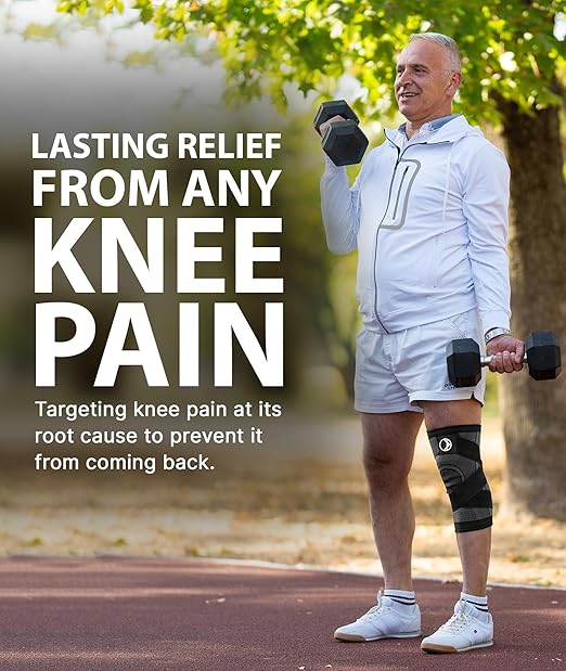Knee Compression Sleeve - Knee Braces for Knee Pain Women, Knee Sleeve, Knee Compression Sleeve Women, Knee Support Men, Rodilleras, Compression Knee Sleeves Men