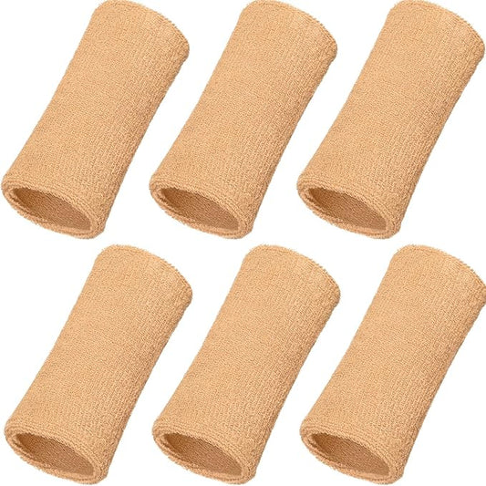 WILLBOND 6 Inch Wrist Sweat Bands for Men Women Tennis Elastic Athletic Long Sweatband Wrist Absorbent for Basketball Tennis Running Outdoor Activity