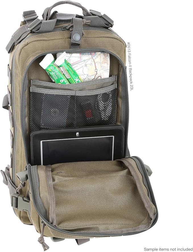 MAXPEDITION Falcon-II Backpack, 23L Tactical Backpack, Survival Pack, Bug Out Bag, MOLLE Go Bag for EDC, 0513