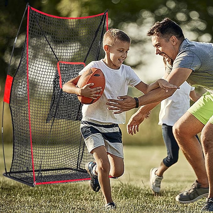 Football Net Portable Football Throwing Net Football Kicking Cages for Throwing