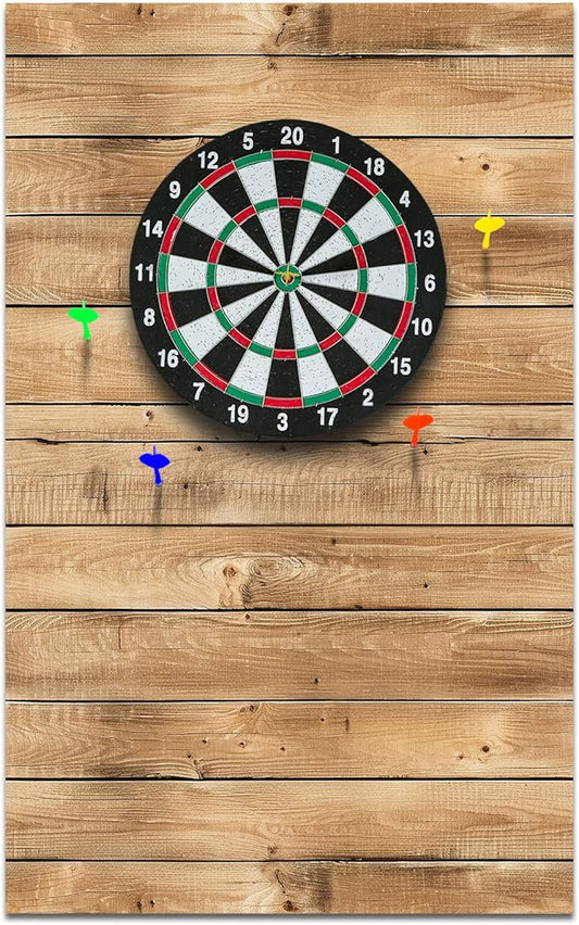 Felt Wood Grain Dart Board Wall Protectors Square Dart Board Backing Tiles Dartboard Backboard Cork Backboard Alternative