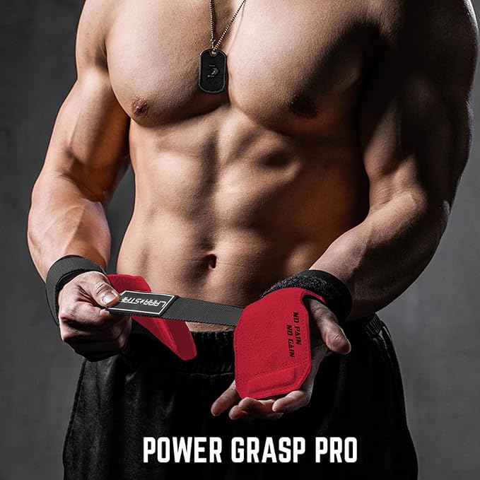 LARA STAR Weight Lifting Wrist Straps for Maximum Grip Support,Lifting Strap for Weightlifting, Gym Grips Hook for Deadlifts, Powerlifting, Heavy Shrug Women/Men