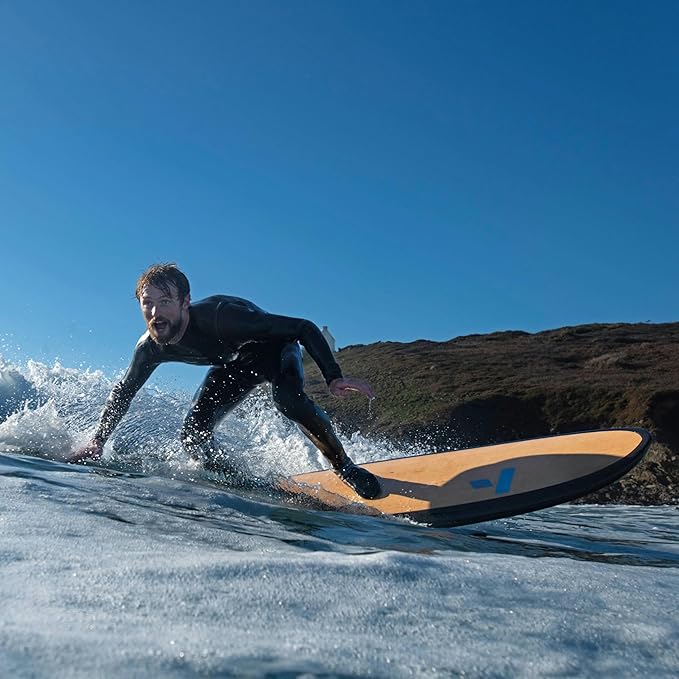 TAHE 8'4" Meteor Foam Surfboard – Premium Molded Soft Top | Durable, Lightweight & Stable | Ideal for Beginners, Rentals & Schools | Skin-Tec Construction for Long-Lasting Performance