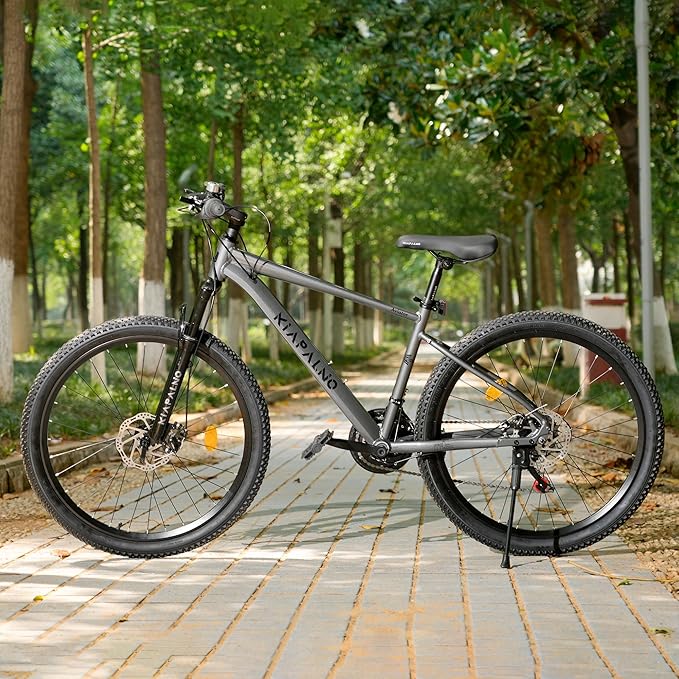 20 24 26 Inch Mountain Bike, 20 inch 7 Speeds Steel Kids Fat Tire Mountain Bike, 24 26 inch Aluminum Frame Boys Bike, Front Suspension Dual Disc Brake Teens Sport Bikes for Kids Boys Girls