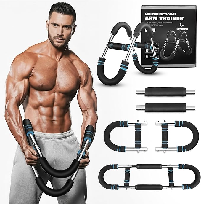 Twister Arm Trainer 40-100 lb, Adjustable Chest Workout Equipment Exerciser for Men, Portable Arm & Chest Twister Trainer for Women, Strength Training Fitness Equipment for Upper Body Muscle