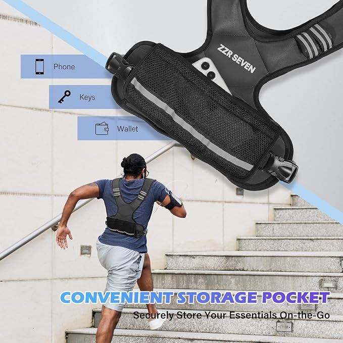 Weighted Vest for Women and Men, 4-10lbs/11-20lbs Adjustable Weighted Vest with 6 Iron Sand Weights, Running Vest for Strength Training, Workout, Running, Fitness, Weight Loss