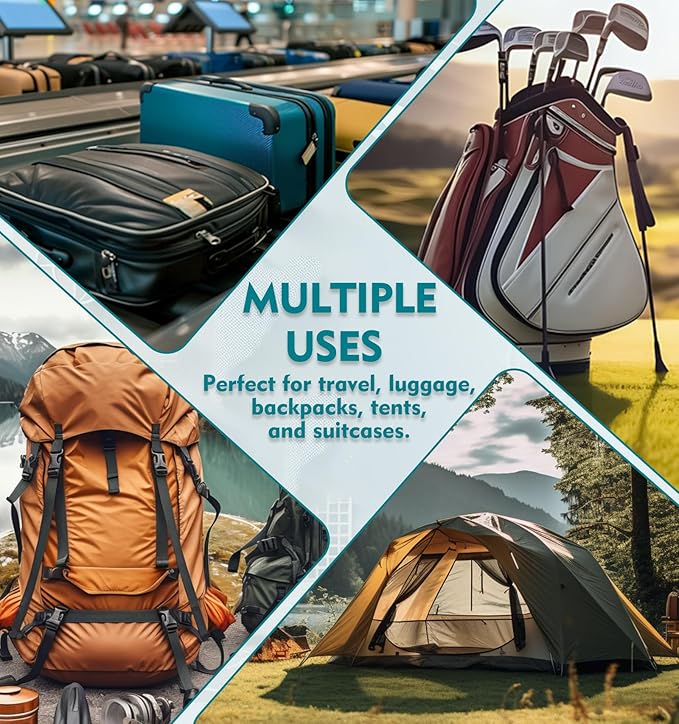 ANVIL TSA Approved Luggage Locks – High Security TSA008 Combination Travel Locks with Inspection Indicator for Suitcases and Backpacks. (8, Black)