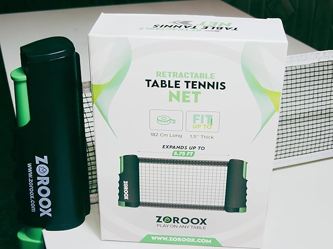 Table Tennis Net | Portable | Retractable | Easy Install Portable Table Tennis Net for Any Table. Easy to Install & Durable