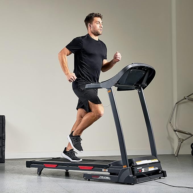 Sunny Health & Fitness Smart Performance Folding Treadmill with Adjustable Incline and Free SunnyFit App Bluetooth Connection