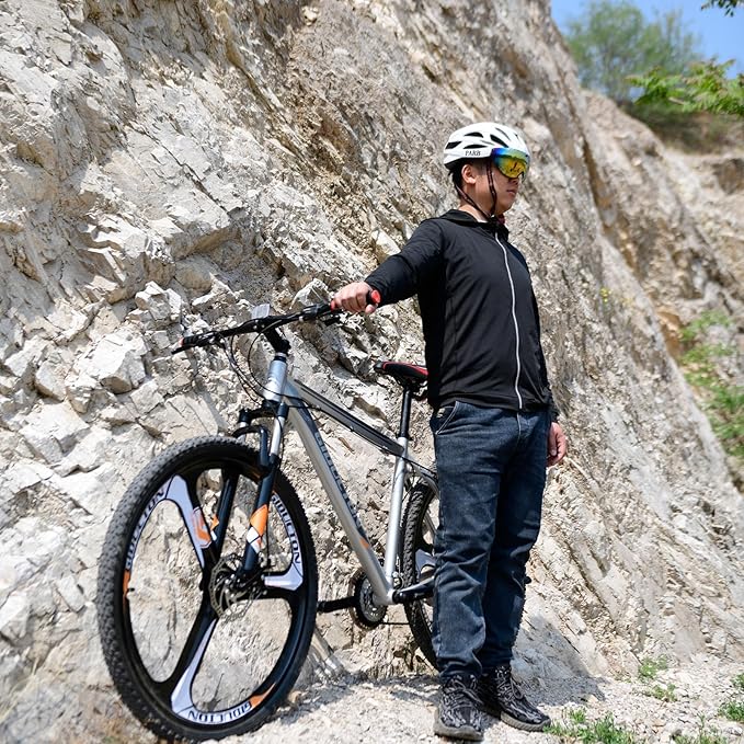 EUROBIKE 29” /27.5" Mountain Bike，29" Men Mountain Bike, Lightweight Aluminum Frame,Front Suspension Daul Disc Brakes 21 Speed Bicycles for Mens Bikes Mountain Bike for Adults