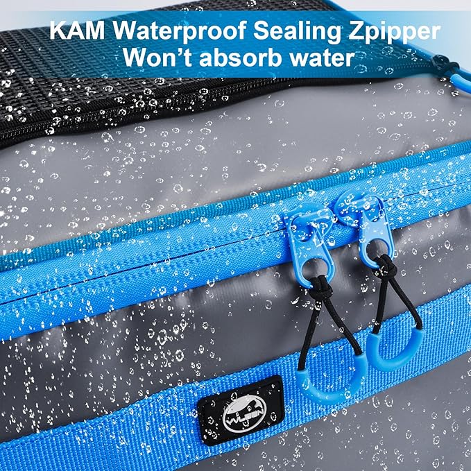 YVLEEN Waterproof Paddle Board Cooler, SUP Cooler Durable PVC Material Paddle Board Deck Bag with Mesh Top Pocket, Adjustable Straps, Super Capacity for Stand-Up Paddleboard and Kayak Accessories