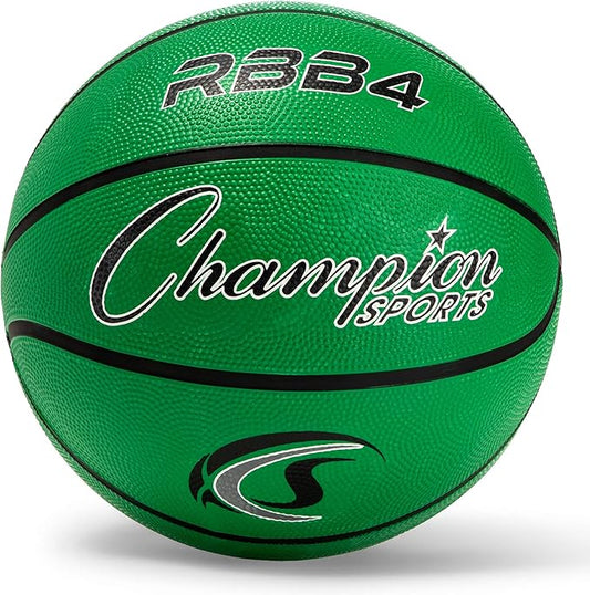 Champion Sports Rubber Basketballs – Heavy Duty Pro-Style, Indoor/Outdoor Use, Premium Basketball Equipment for Physical Education, Various Sizes & Colors (Size 3, 5, 6, 7)