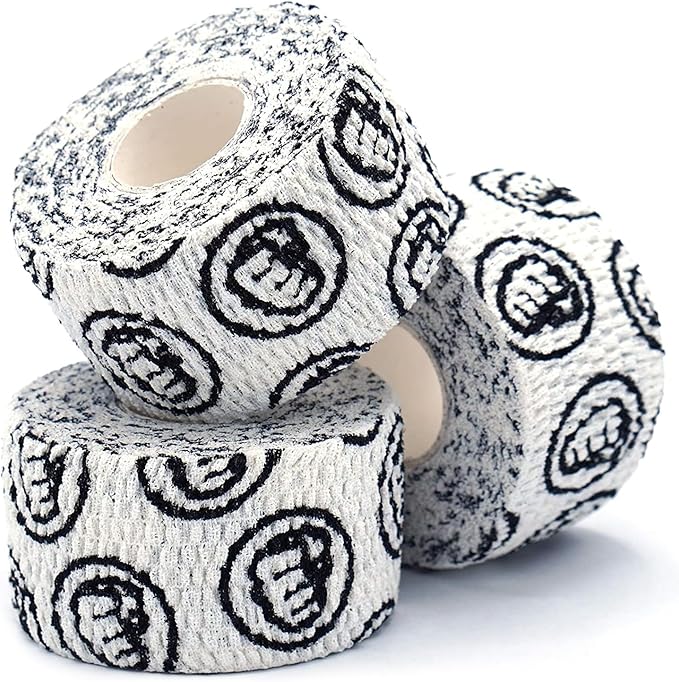 WOD Nation Flexible Hook-Grip Athletic Tape – Easy-Tear, Sweat-Proof Thumb & Finger Strips for Weightlifting