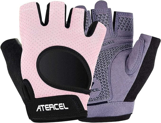 ATERCEL Weight Lifting Gloves Full Palm Protection, Workout Gloves for Gym, Cycling, Exercise, Breathable, Super Lightweight for Mens and Women