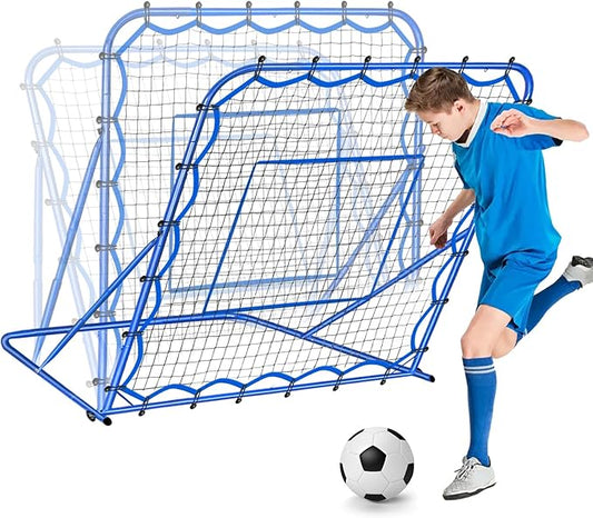 Soccer Rebounder Net, Quick-Switch Angle Soccer Training for Control, Passing Practice, Easy Setup Rebounder Gifts Aids & Equipment for Kids,Teens & Adults