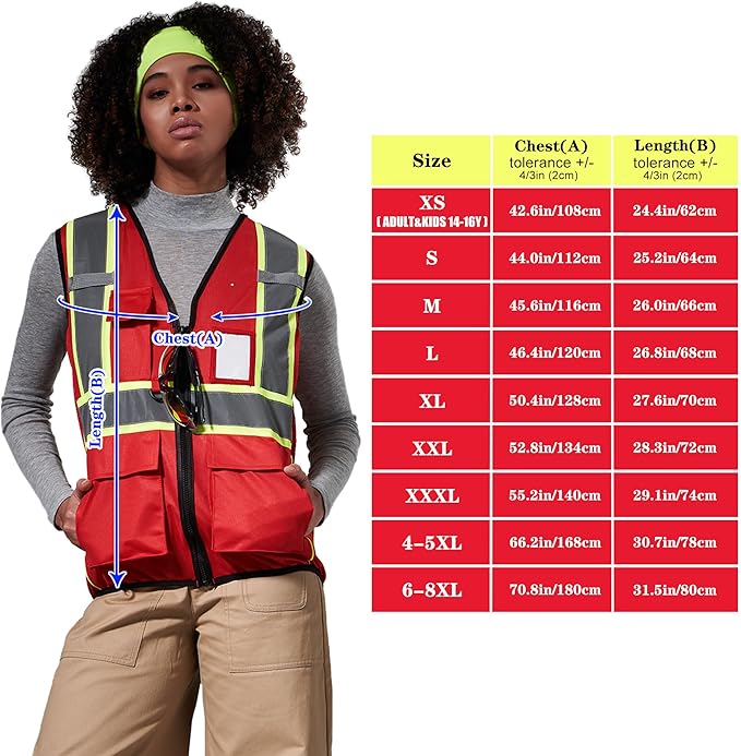 AYKRM 11 color Ladies High Vis Reflective Safety Vest for Women