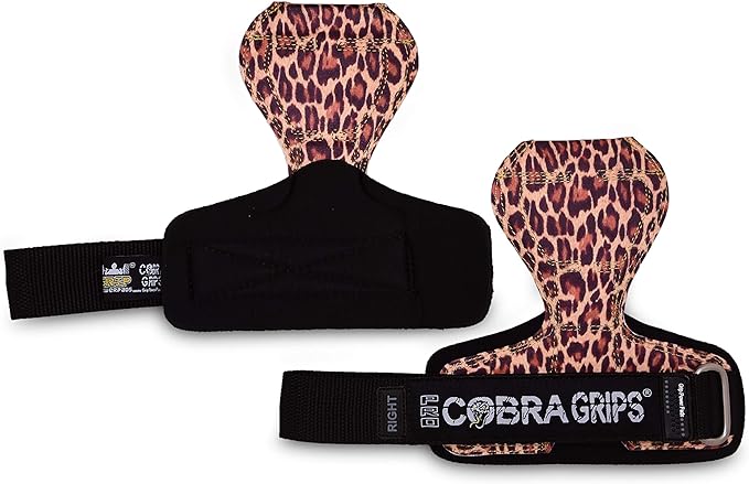 Cobra Grips PRO Weight Lifting Gloves Heavy Duty Straps Alternative Power Lifting Hooks for Deadlifts Adjustable Neoprene Padded Wrist Support Bodybuilding