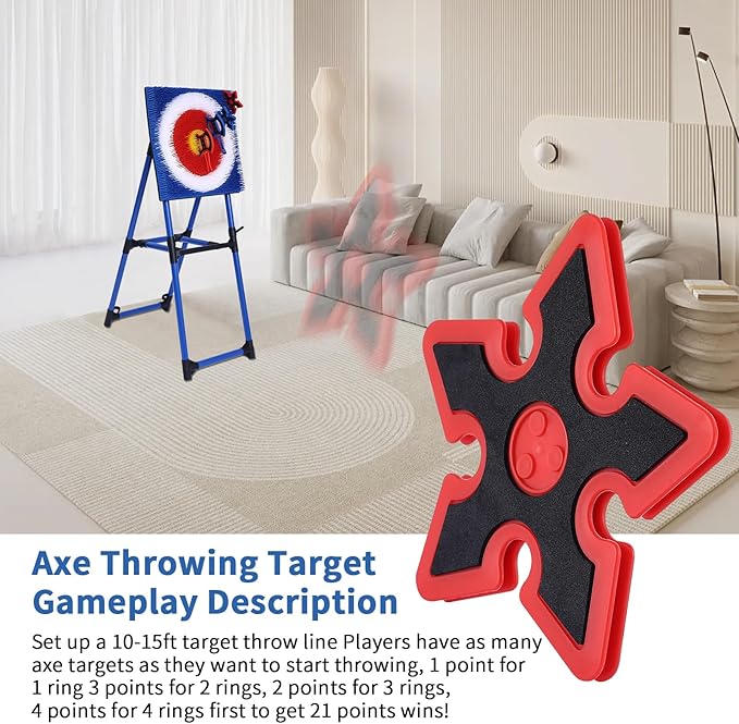 Throwing Axe Game Axe Throwing Target for Outdoor Play for All Family Members