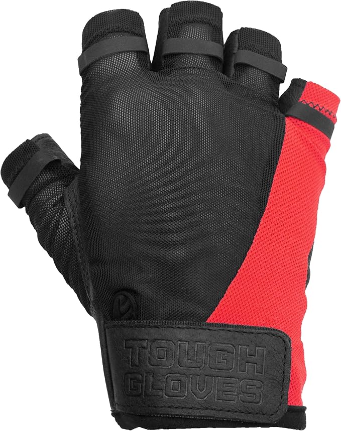Superset Leather Workout Gloves for Weight-Lifting (Padded) Perfect for Gym Training (Breathable) Black /Size : 12 Mens 2XL