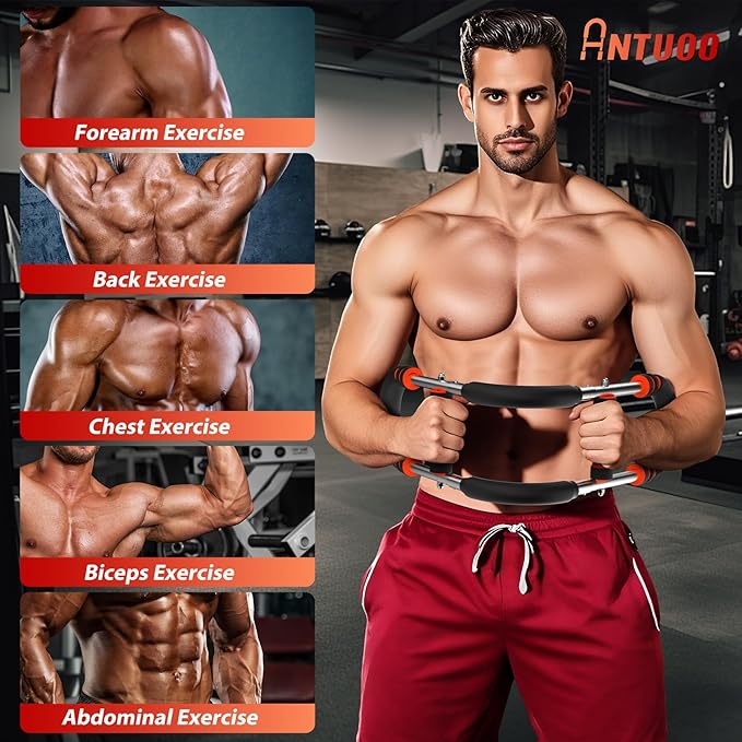 Twister Arm Trainer, Adjustable 3 Resistance Levels 60-100 lbs, Chest Workout Equipment, Arm Trainer, Twister Arm Trainer for Men & Women