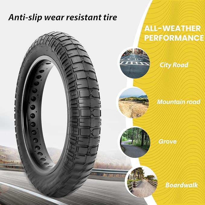 MOHEGIA E-bike Fat Tires Replacement Set: 2 Pack 20x4.0 inch Electric Bicycle Tires, Pair Inner Tubes with Tire Levers, High-Performance with Street or Urban Road Riding