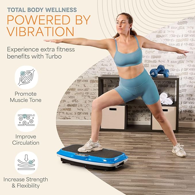 Lifepro Vibration Plate Exercise Machine with Magnetic Acupoints - Full Body Vibration Platform for Beginners and Recovery - Ideal Lymphatic Drainage Massager for Muscle Toning and Overall Fitness