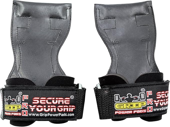 Lifting Grips PRO Weight Gloves Heavy Duty Barbell Gymnastics Straps Alternative to Power Hooks Deadlifts Adjustable Neoprene Padded Wrist Wrap