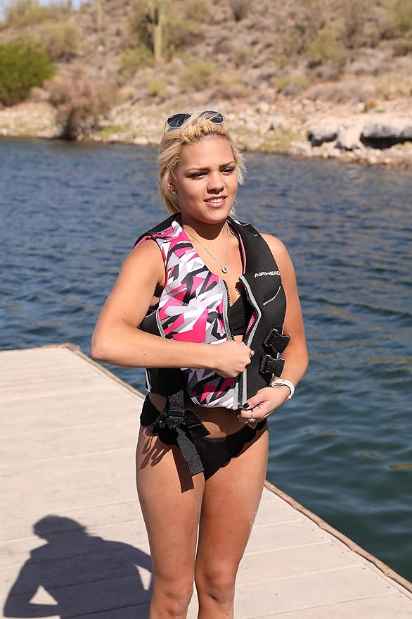 Airhead Women's CAMO COOL Kwik-Dry Neolite Flex Life Jacket, US Coast Guard Approved