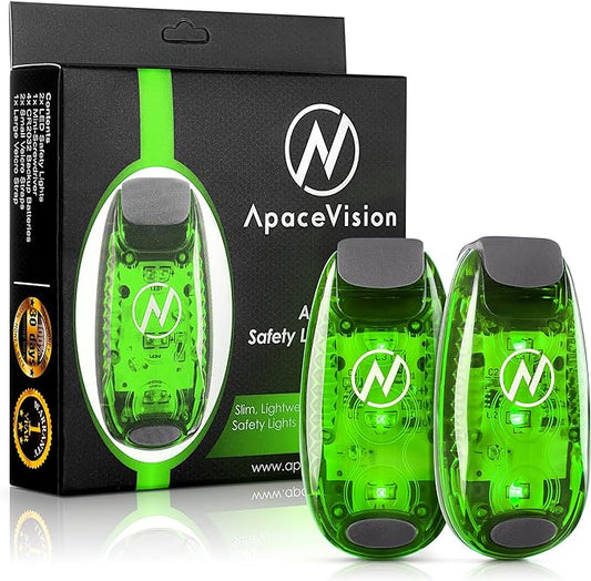 LED Safety Light (2 Pack) - Clip On Strobe/Running Lights for Runners, Dog, Bike, Walking, Boat, Kayak, Stroller and More - High Visibility Accessories for Your Reflective Gear, Bicycle