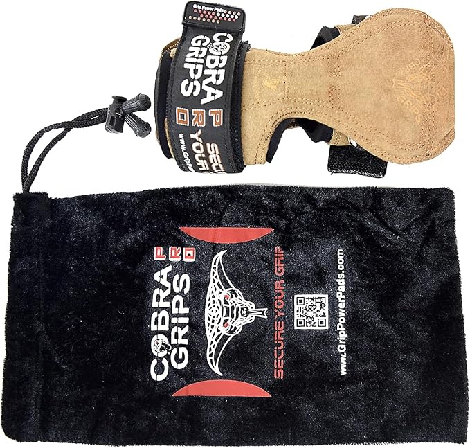 Cobra Grips PRO Weight Lifting Gloves Heavy Duty Straps Alternative Power Lifting Hooks for Deadlifts Adjustable Neoprene Padded Wrist Support Bodybuilding