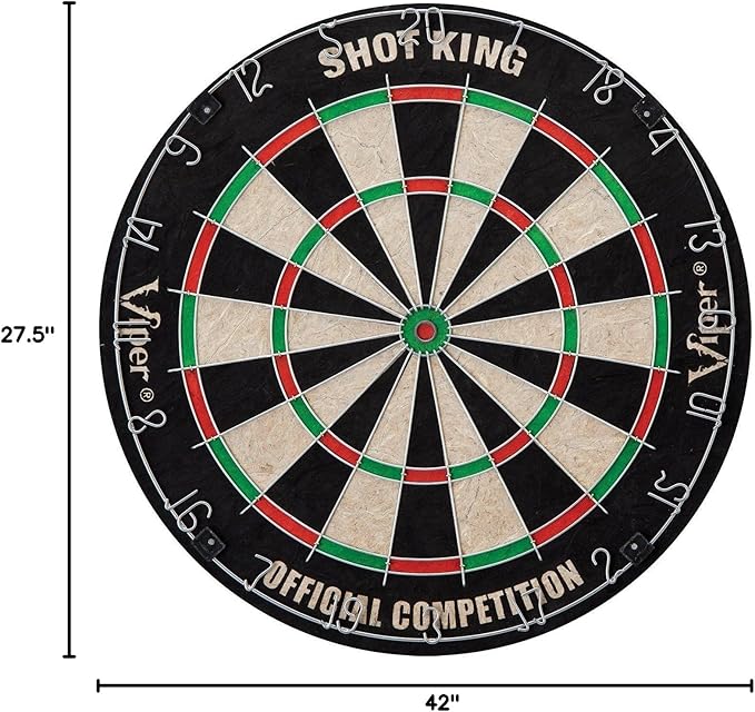 Viper by GLD Products Metropolitan Solid Wood Cabinet & Sisal/Bristle Dartboard Play-Ready Bundle